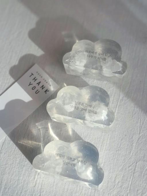 향기팡팡 맑은 하늘 구름비누