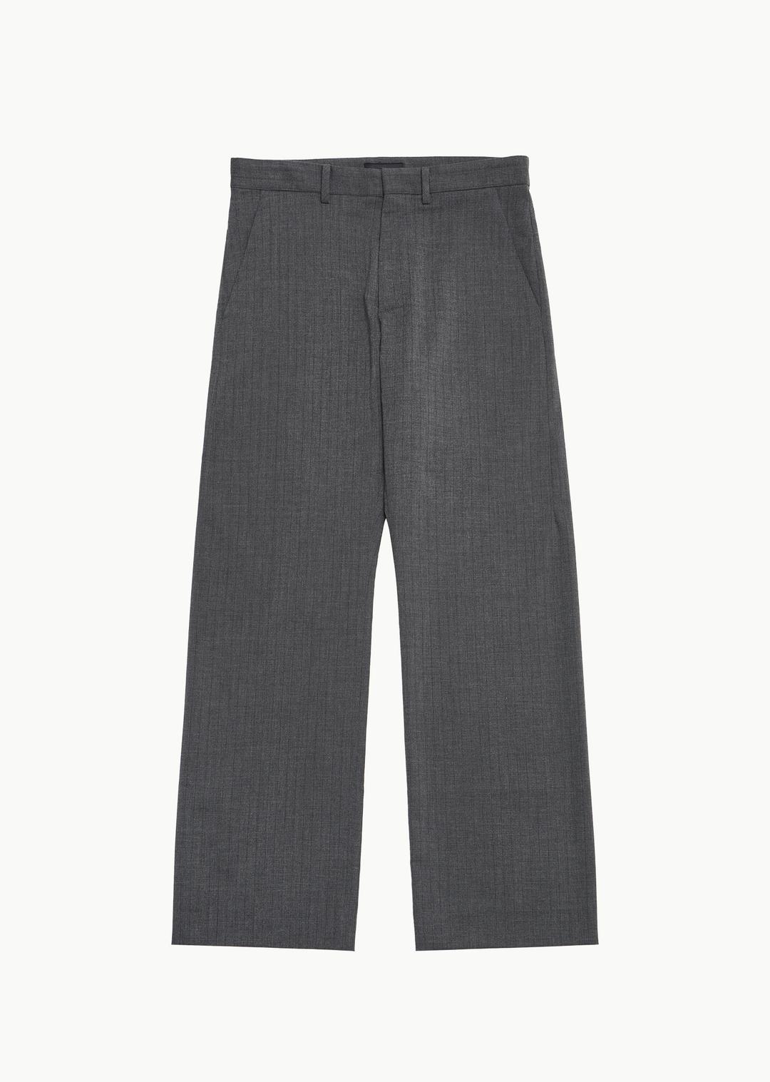 slacks, stripe (grey)