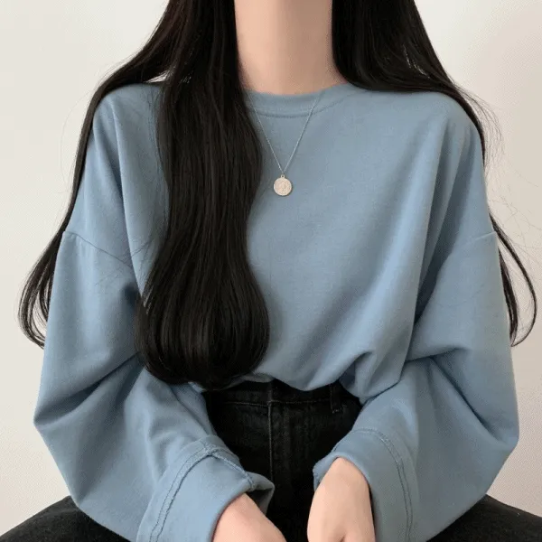 특양면 긴팔 쭉티셔츠 [13color]