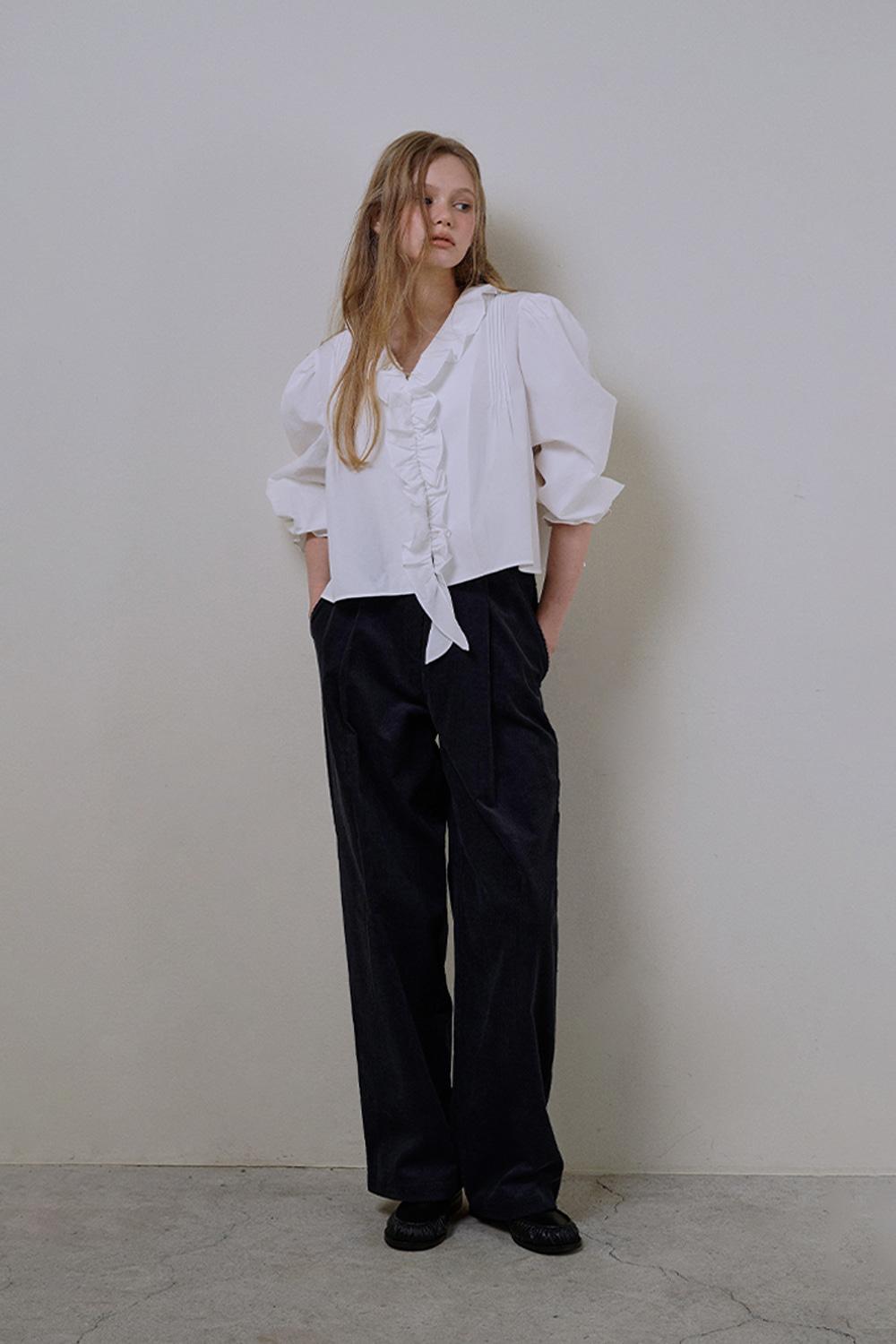 Bunny corduroy pants_navy