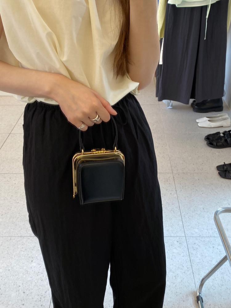 셀 소가죽 박스 미니백