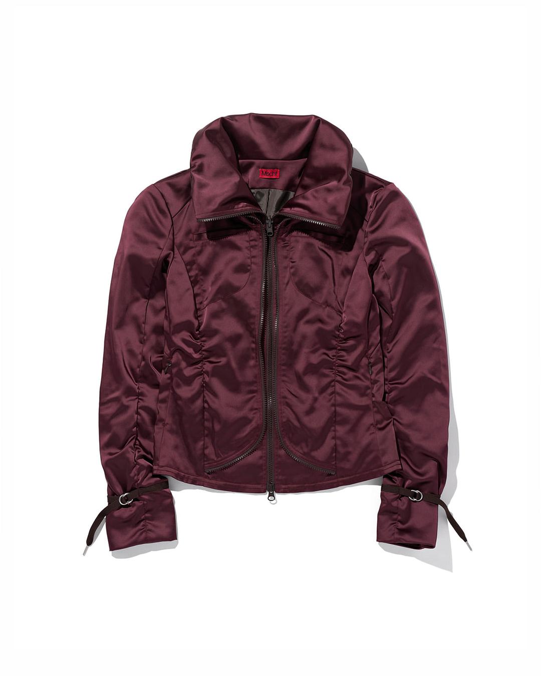 MOTO ZIP JACKET_BURGUNDY