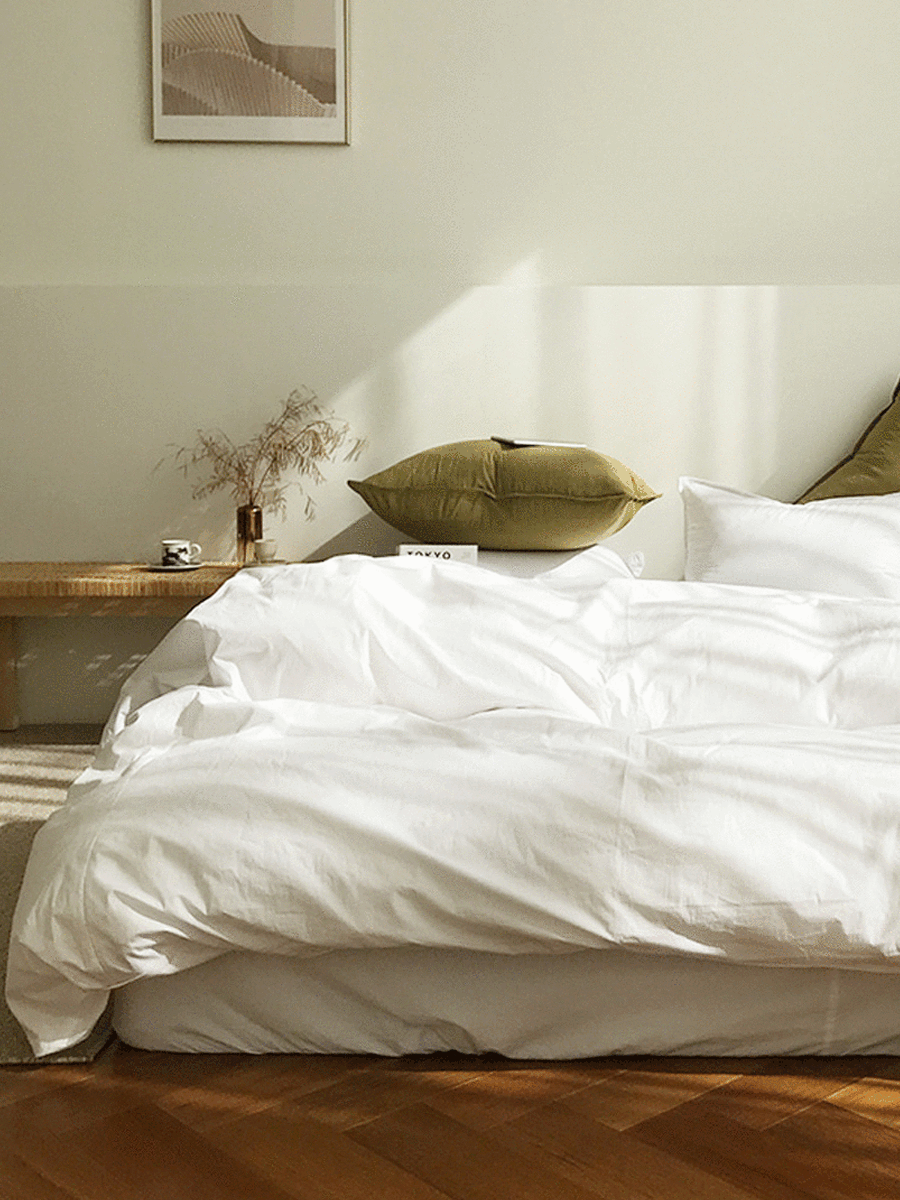 하이드 100수 고밀도 바이오워싱 호텔침구 - 화이트 (SS/Q/K)