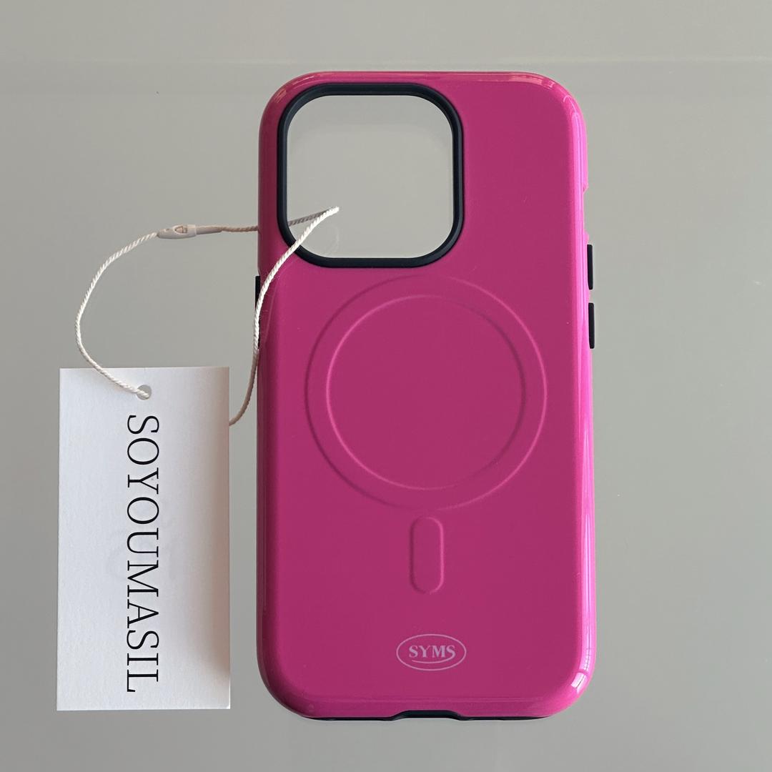 Simple soyou pink 맥세이프 터프범퍼 케이스
