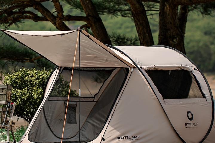 로티캠프 원터치텐트 캐노피 팝업 텐트 3인 4인용