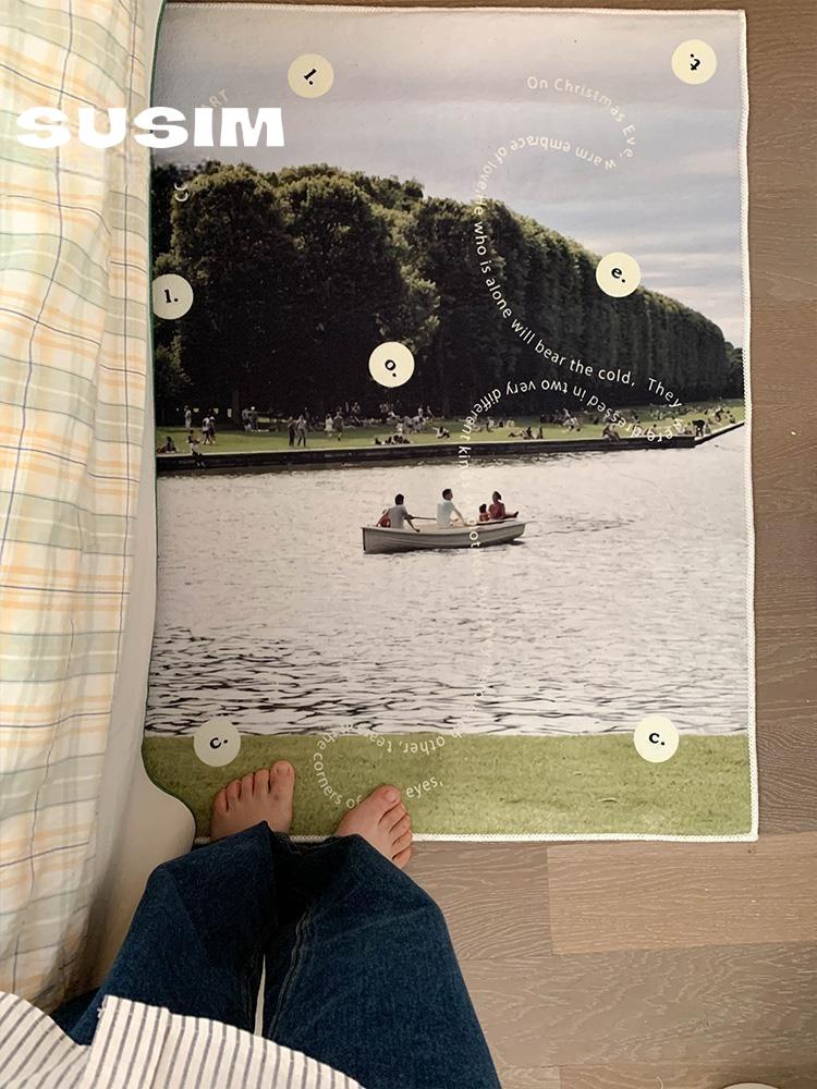수심 Nature Rug(2 color) 감성 러그 풍경 자연 카펫 발매트 현관 침실