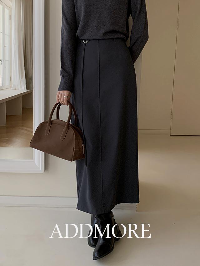 에드모어 (+벨트세트)[☃️3천장돌파/하객룩/롱스커트][에드모어] msk536 마그넷 벨트세트 스커트