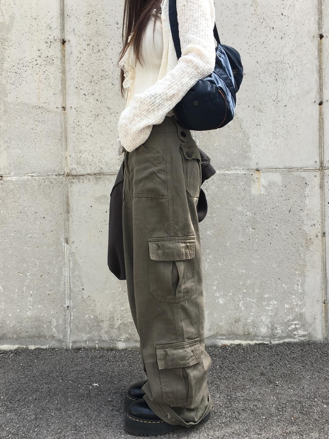 push cotton cargo pants