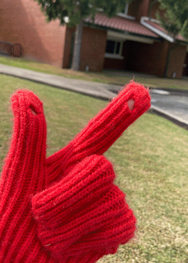 마리 니트 롱장갑(터치가능)