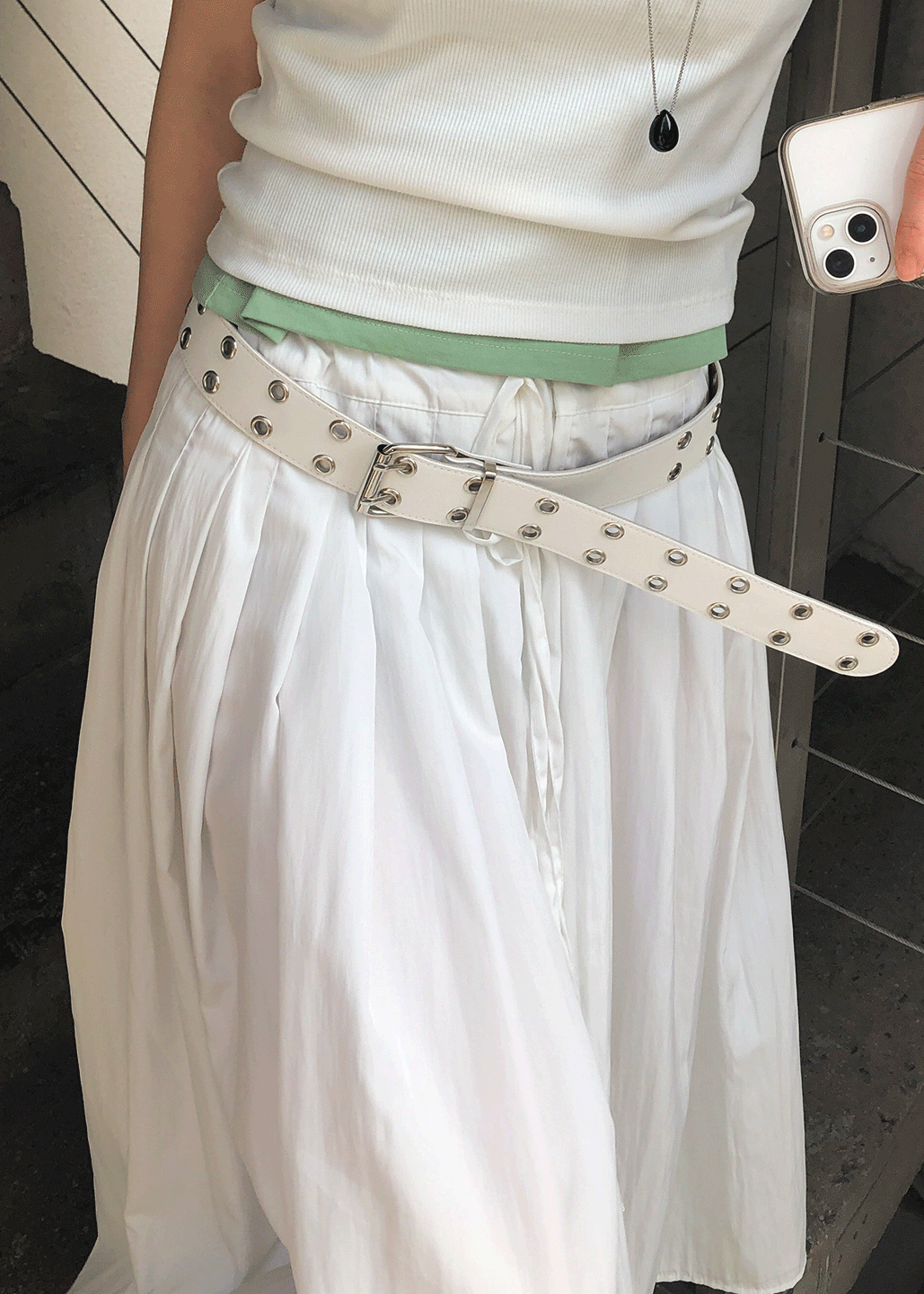 서울베이스드 DOUBLE EYELET BELT