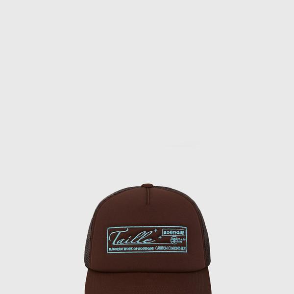 TAILLE BOUTIQUE TRUCKER CAP BROWN