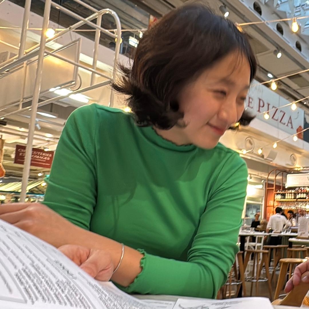 몽키(MONKI) 연두 골지 티셔츠_여성 S, M