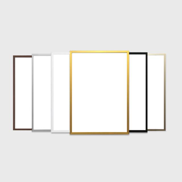 알루미늄액자 프레임 맞춤제작 골드 화이트 블랙 A1 A2 A3 A4 4절 5070 사이즈