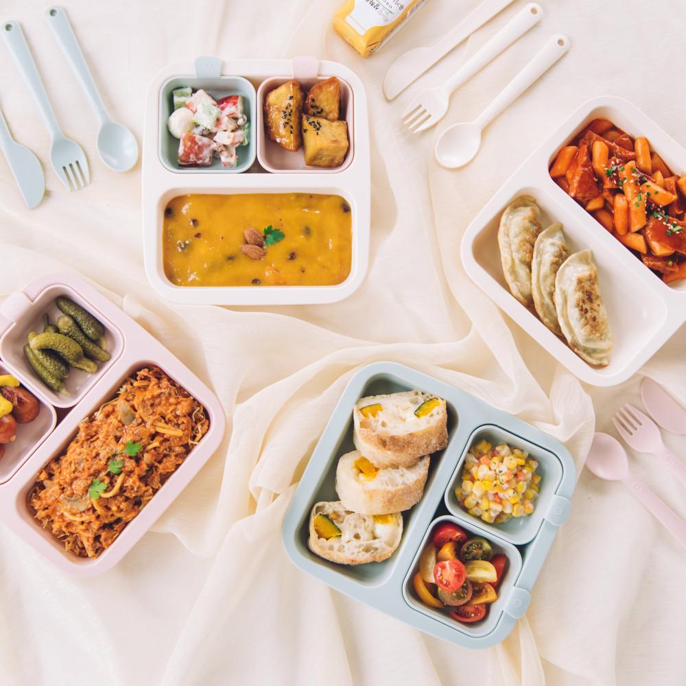 [네스틱] 토핑이유식식판 미니플레이트 밀림방지 이유식식판