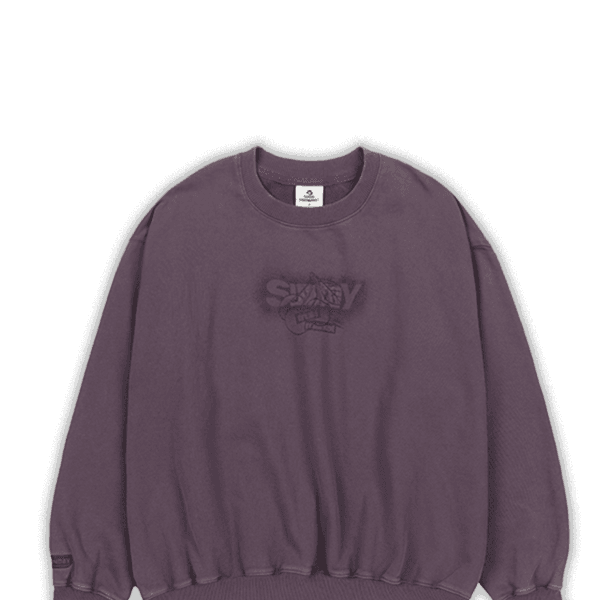 CHERRY WASHED CREW PURPLE