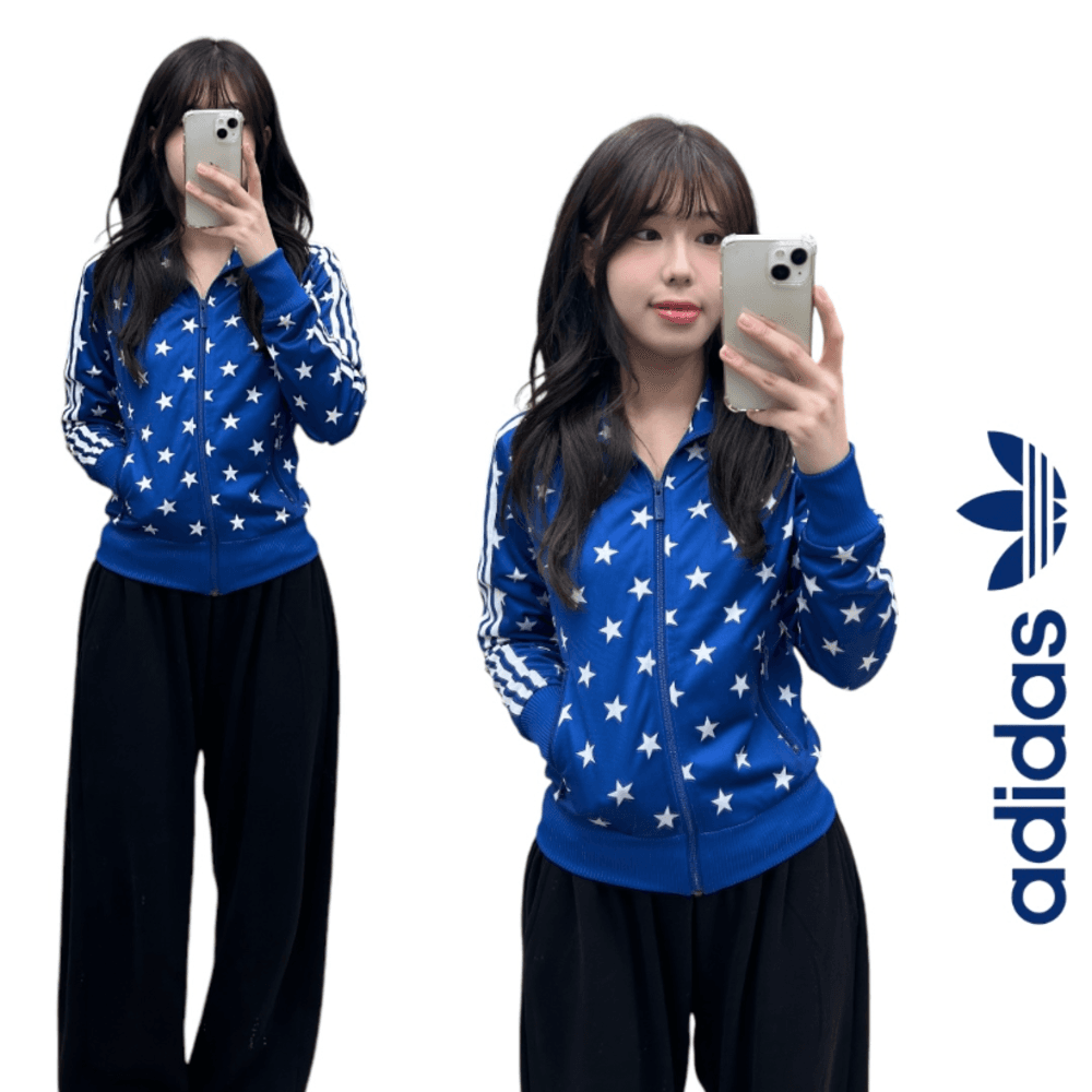 아디다스 스타 그래픽 블루 트랙탑 90