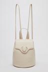 Oval school bag(Sand beige)