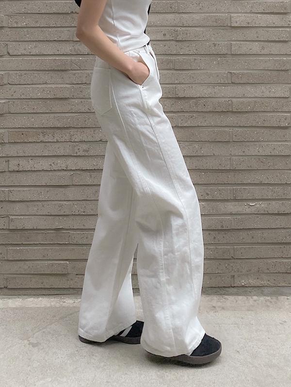 슬로우앤드 [무료배송] made. 나스 디테일러 와이드팬츠 (+베이직/롱ver) - 4 size