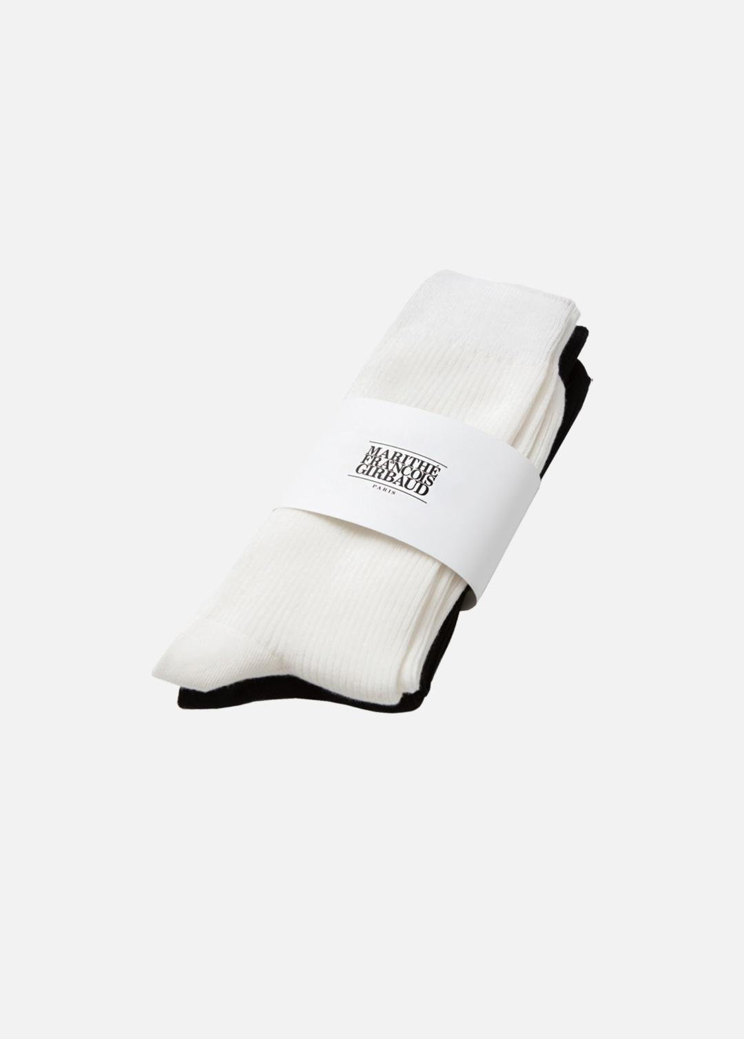 MARITHE REGULAR LOGO SOCKS 2pack multi