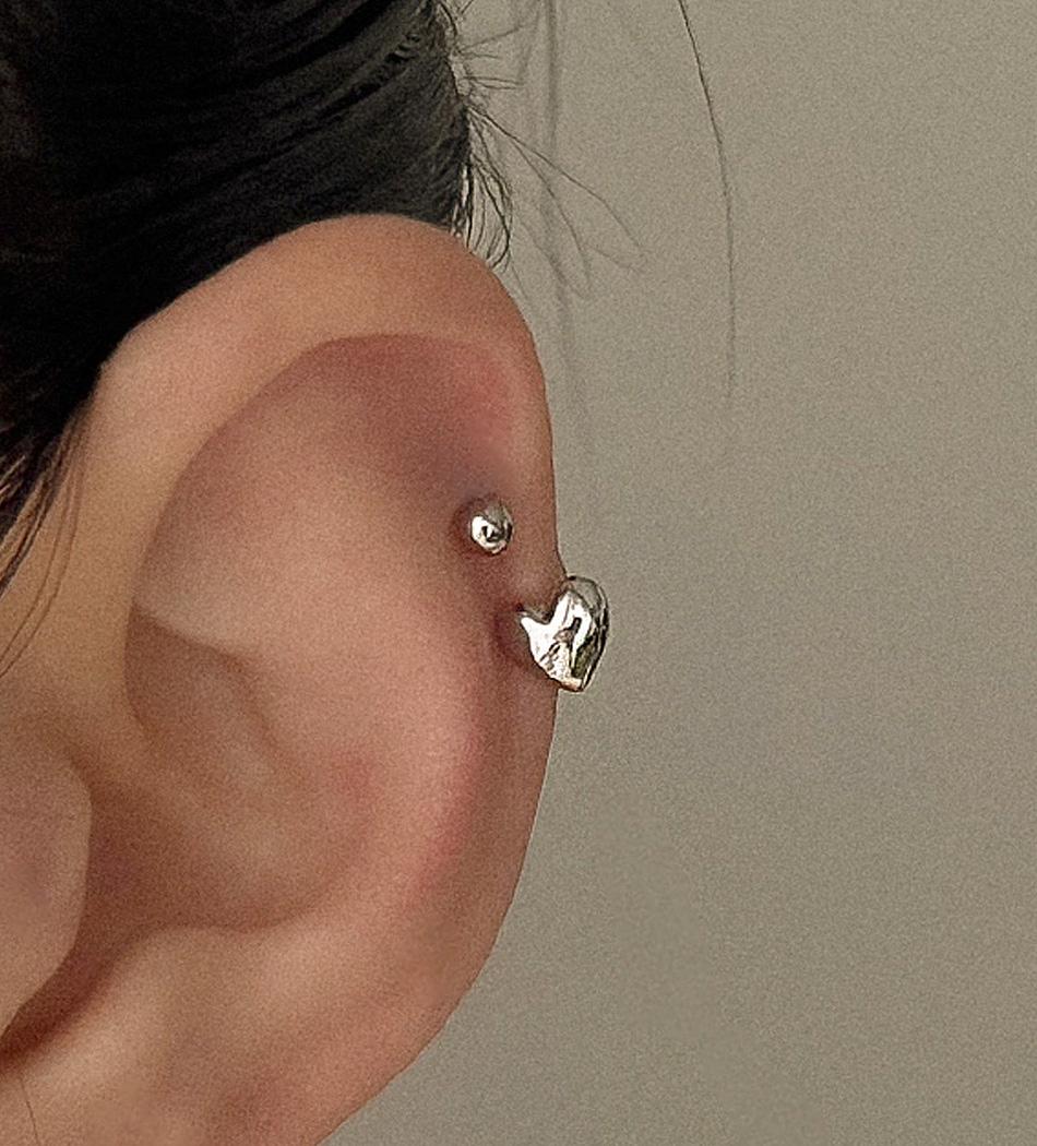[써지컬] 하트 커브 피어싱_PC4082
