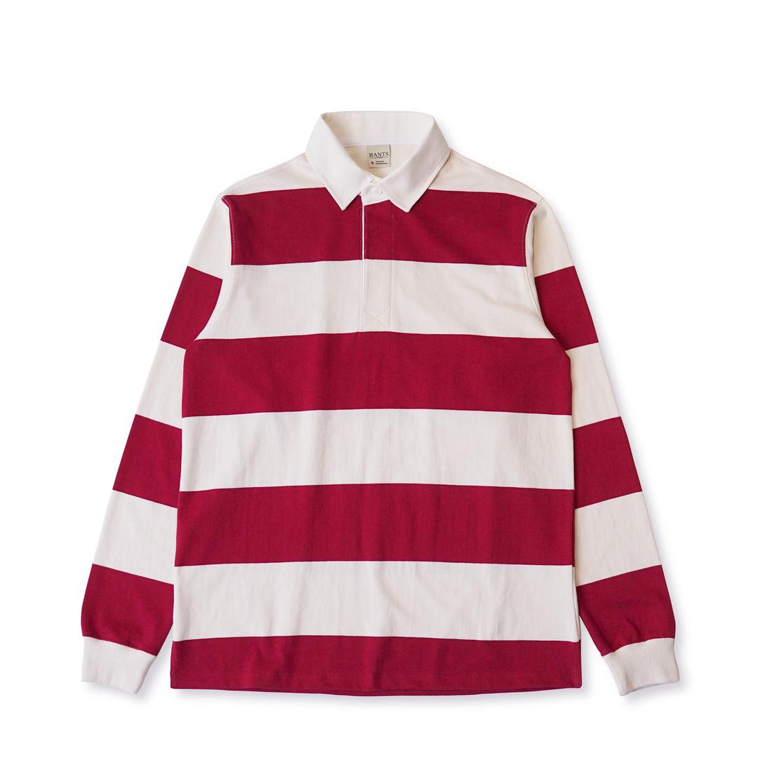 BANTS SDS Stripe Cotton Rugby T-Shirt - Red