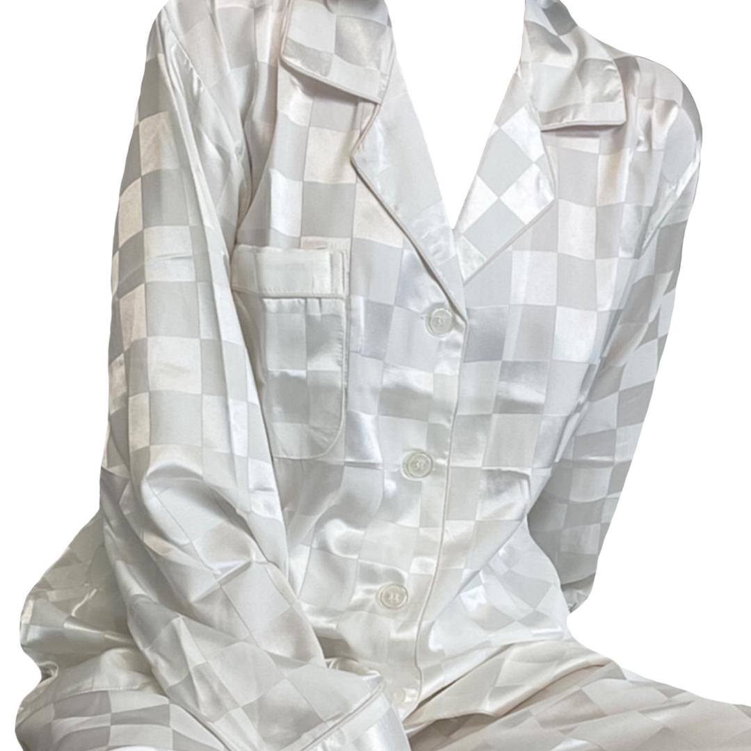 Silk square pajama (2color)