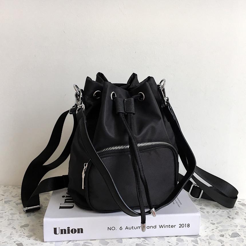 나일론 데일리 숄더 토트 백팩 복조리 미니 버킷백