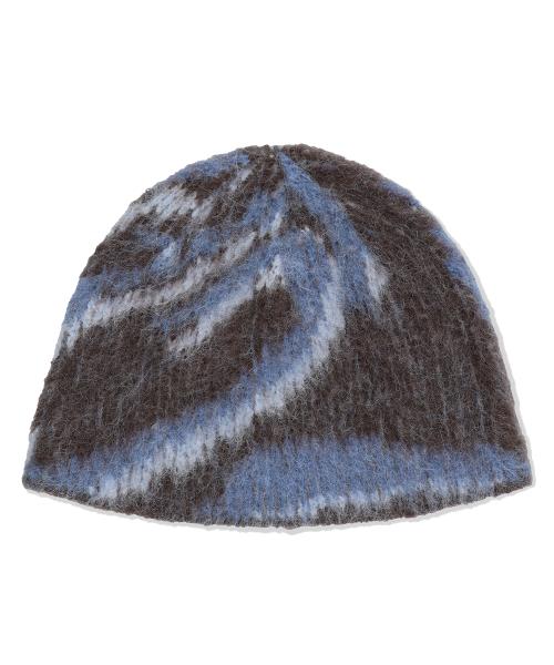 DESTROYED ECLIPSE HAIRY BEANIE BROWN(MG2EFMAB38A)