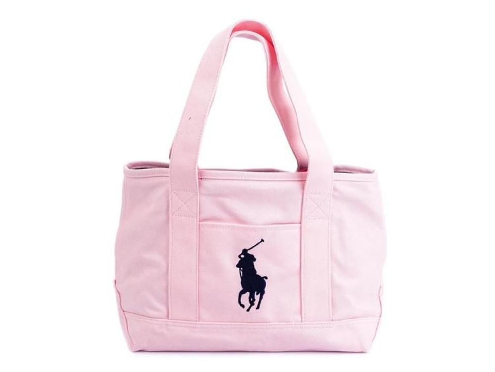랄프로렌 토트백 MEDIUM SCHOOL TOTE 950189 PINK 핑크 캔버스