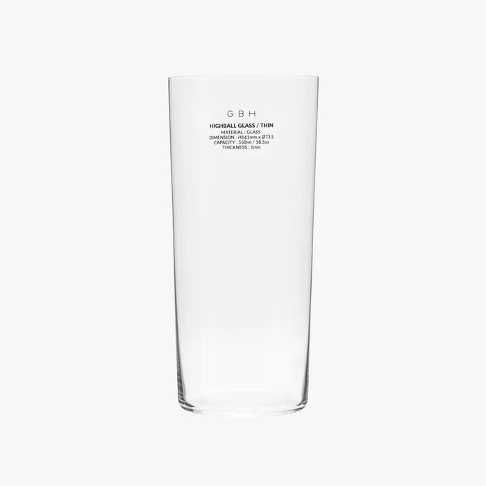 GBH HOME HIGHBALL GLASS THIN