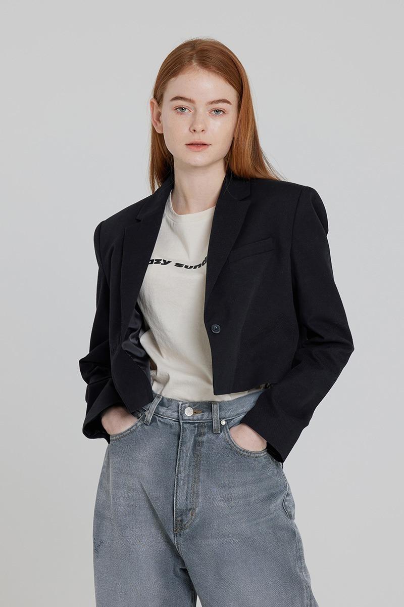 Classic Crop jacket (black)