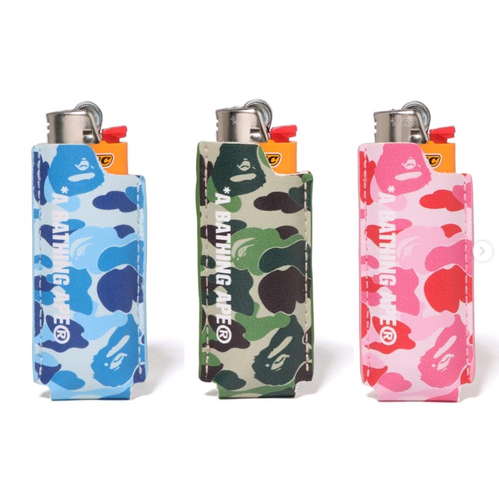 [베이프정품] 에이비씨 카모 라이터 레더 케이스 ABC CAMO LEATHER LIGHTER CASE