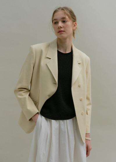 [2차 리오더] TWILL COTTON JACKET (butter beige)