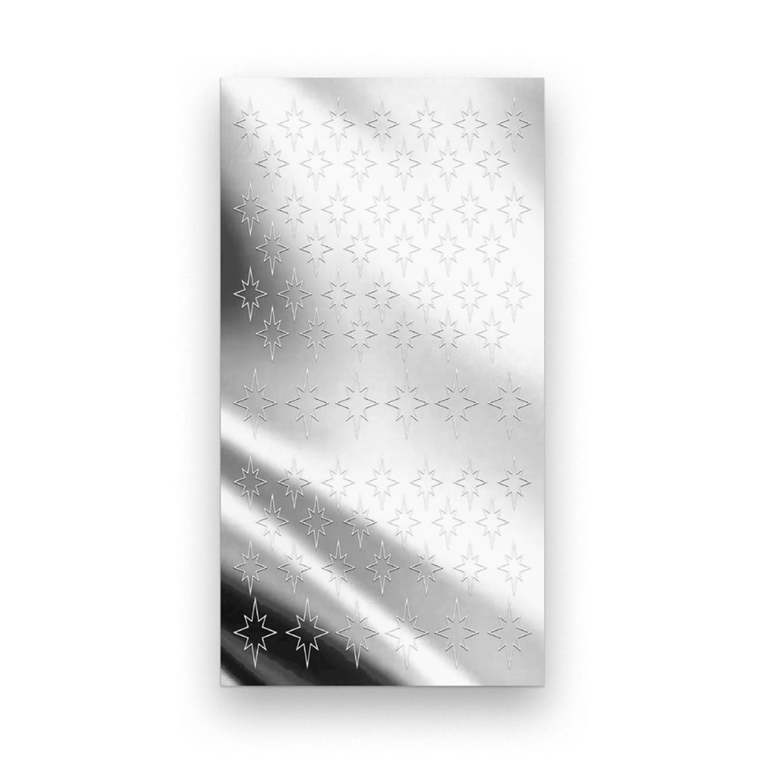 Silver star sticker