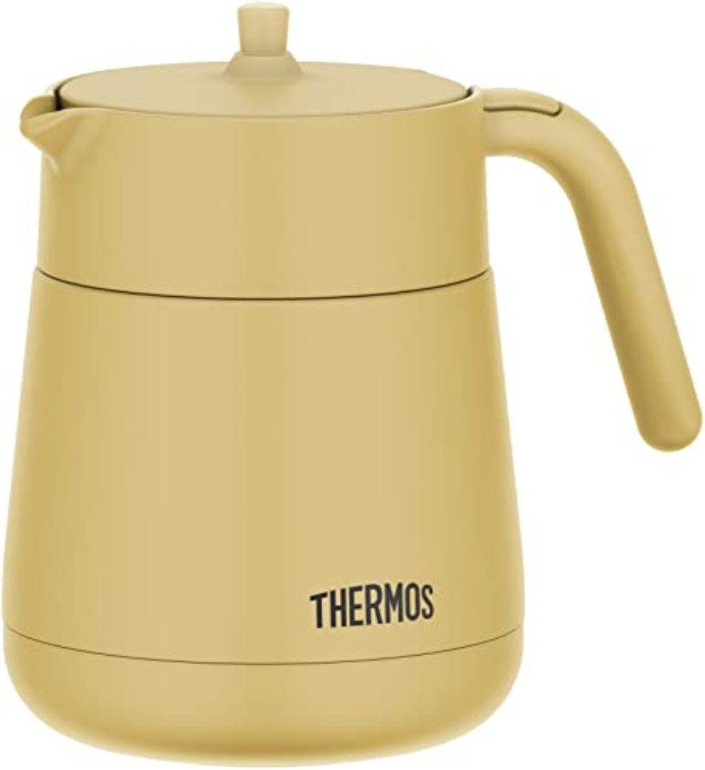 써모스 Thermos 진공 보온 차 주전자 700ml 베이지 TTE-700