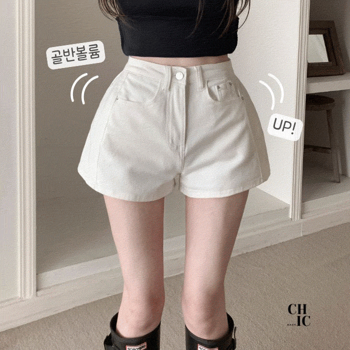 [자체제작ෆ허얇골넓핏] 방수100%☔️ 장마반바지 자연골반뽕 핀턱 여름숏팬츠 (속바지내장/레인부츠코디)