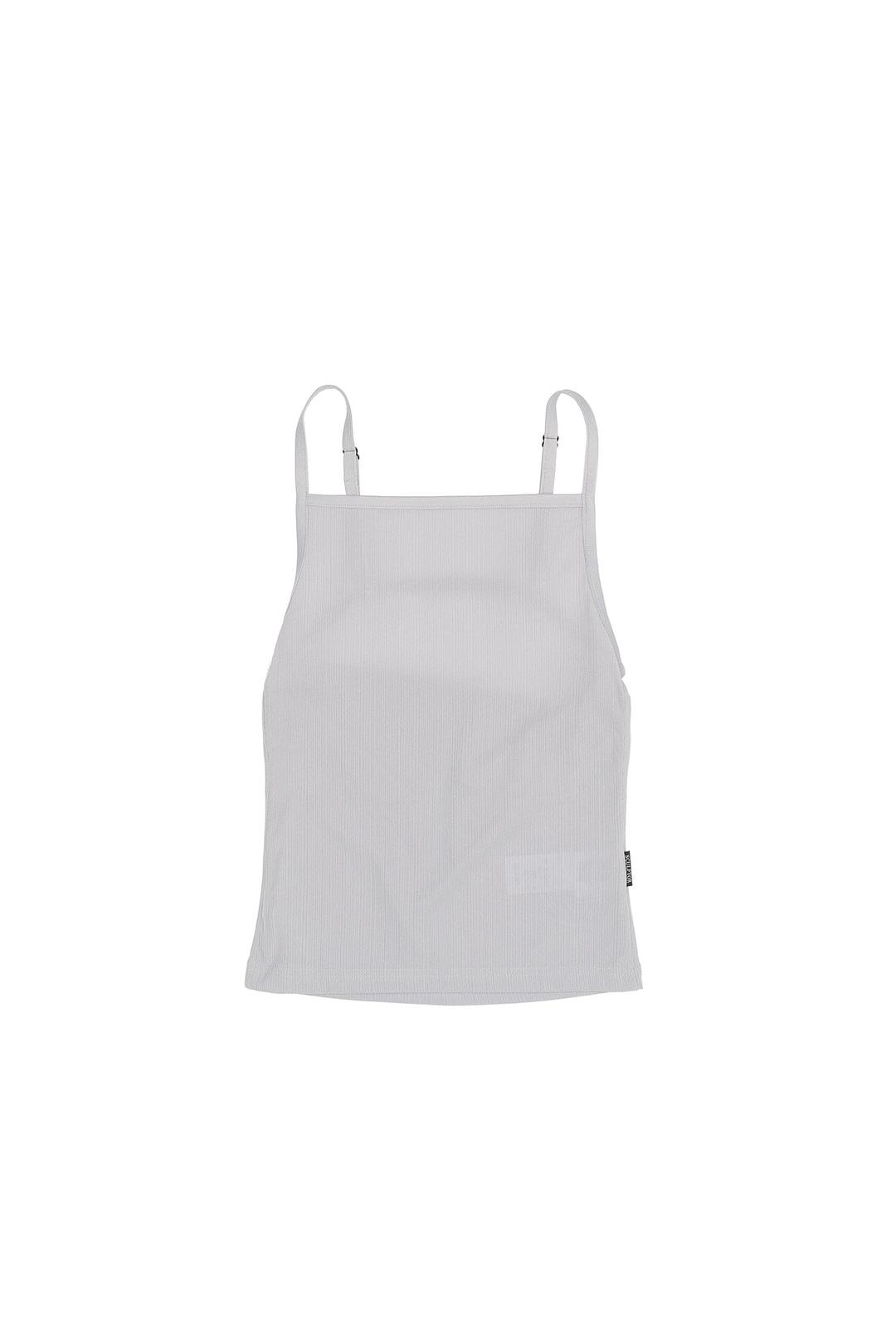 Back Cowl Sleeveless Top Gray