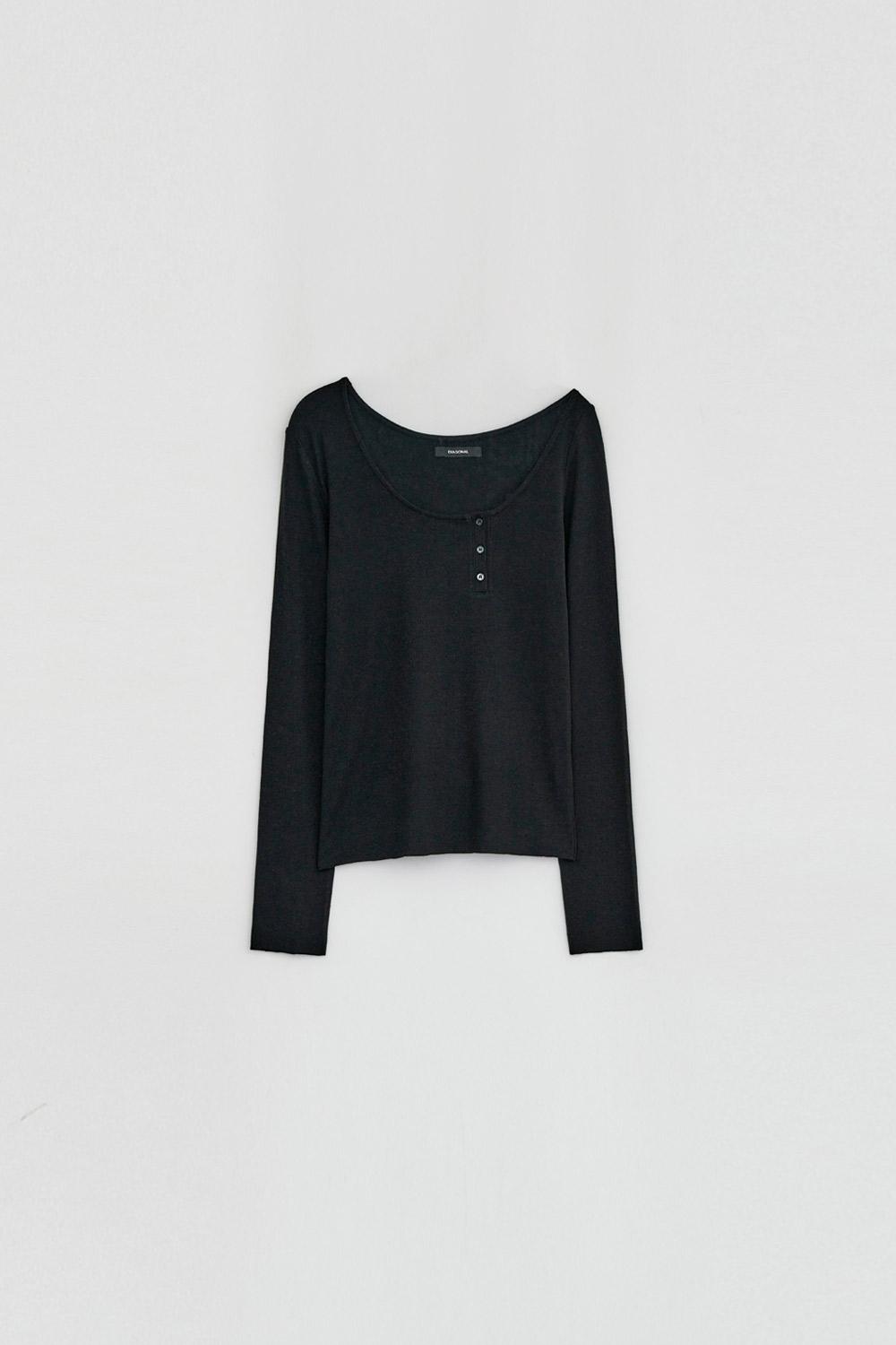 [9/26 순차출고] OFF SHOULDER HENLEY TOP