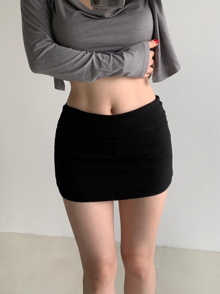 로우라이즈 미니 치마바지