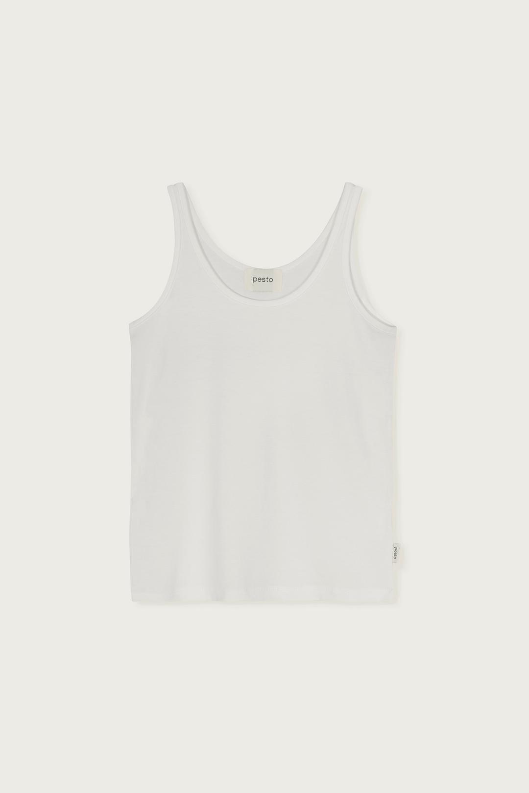 CLASSIC SLEEVELESS TOP WHITE