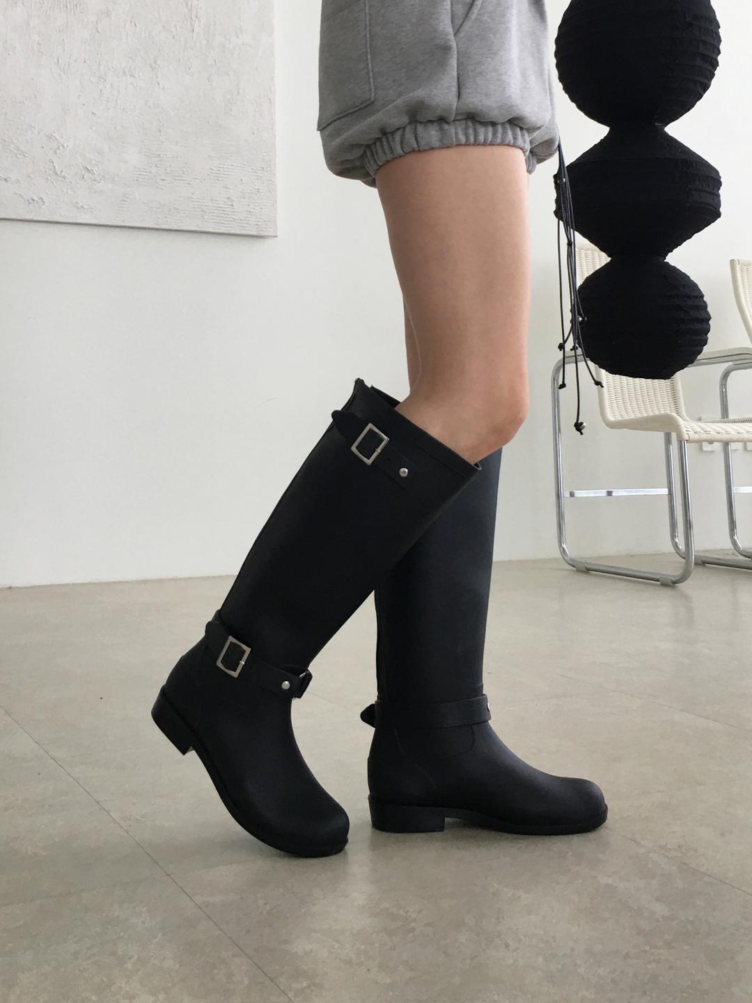 [장마템☔] Buckle long rain boots *주문시3~5일소요
