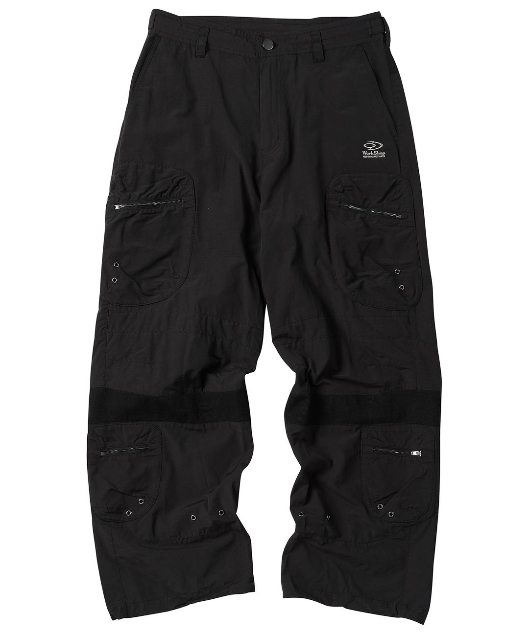 라운드 포켓 팬츠 블랙