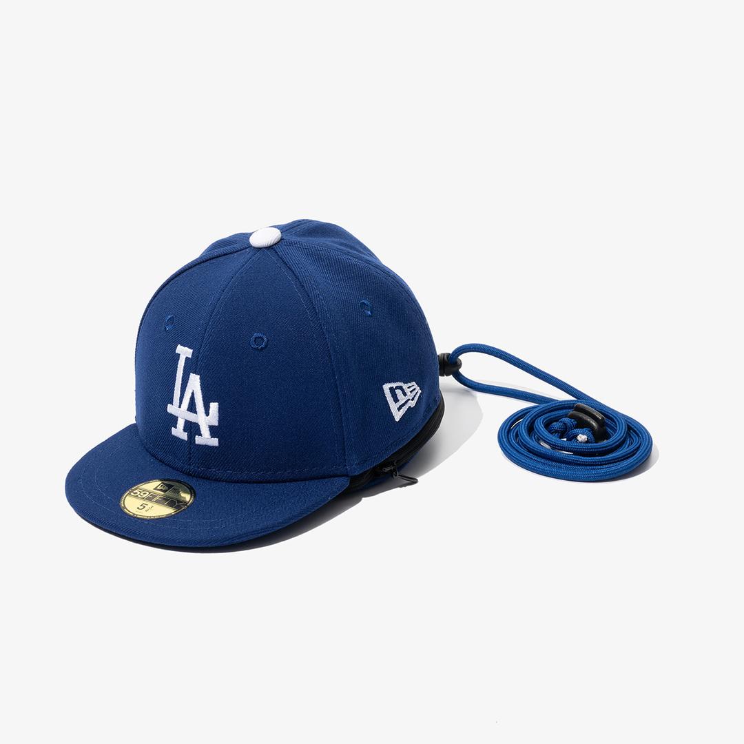 MLB LA 다저스 넥 스트랩 캡 파우치 다크 로얄