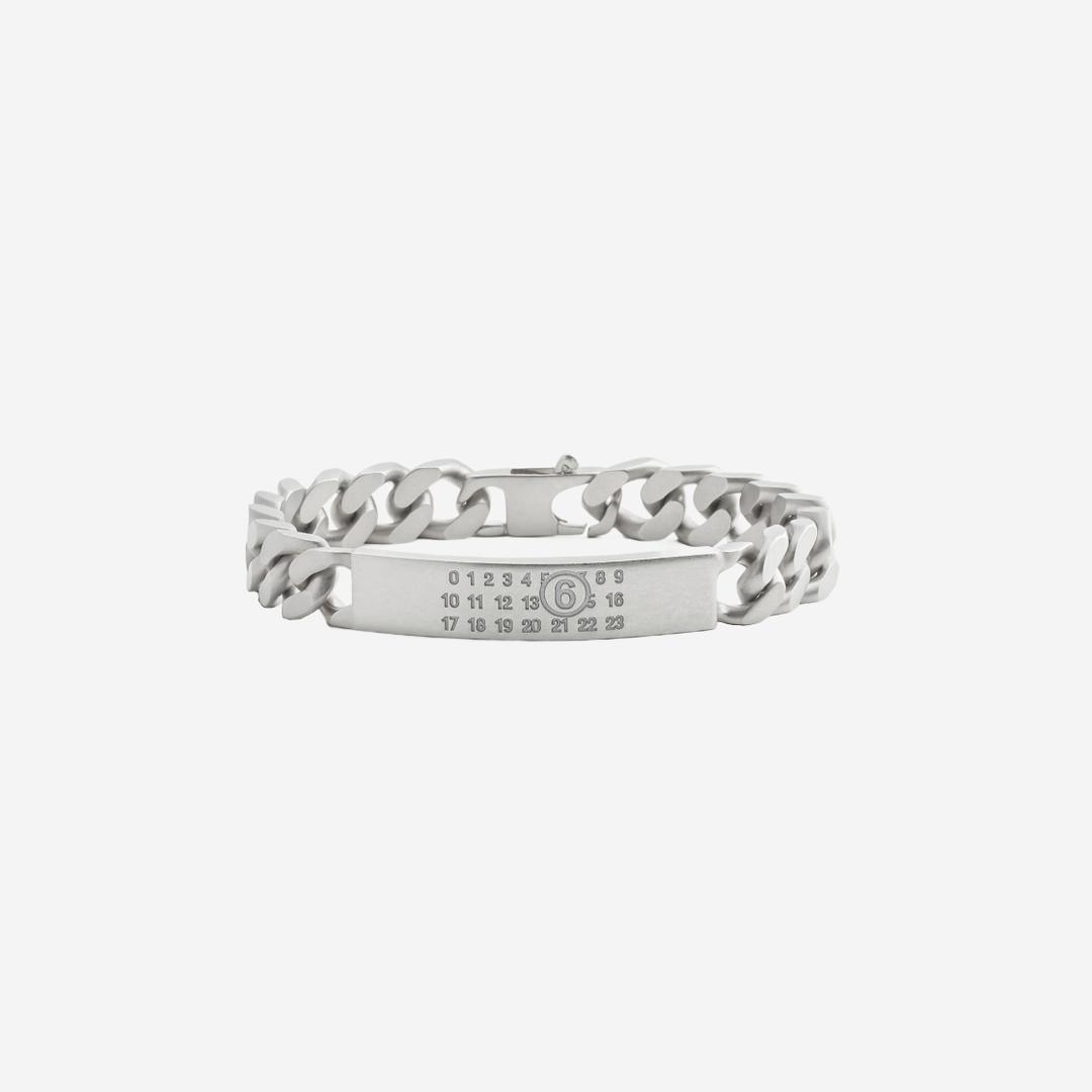 (W) MM6 Maison Margiela Classic Chain Bracelet Palladium