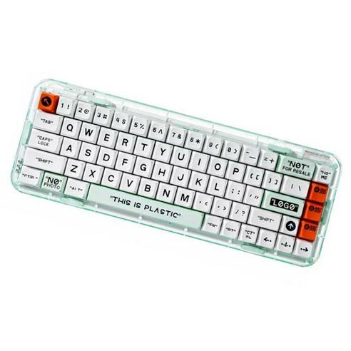 멜긱 RGB 핫스왑 투명 기계식 유무선 블루투스 키보드