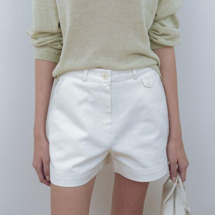 Modern cotton half pants_2colors