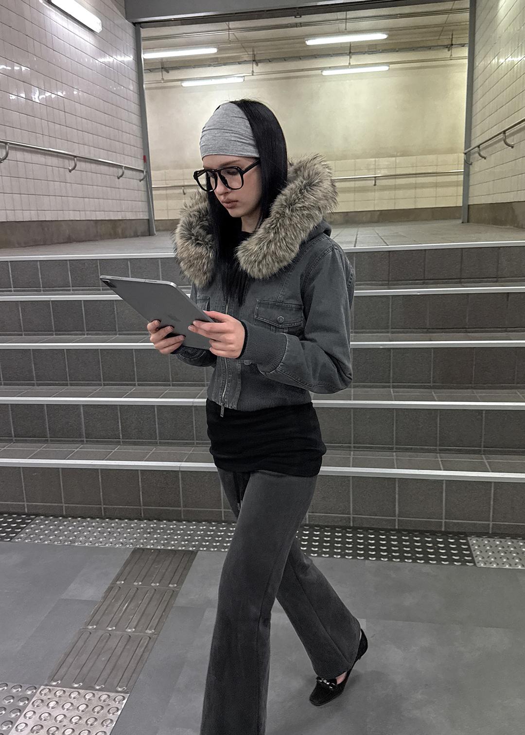 블랙업 [✨역대급블프][MADE] 쿠룸 퍼트리밍 워싱 후드 점퍼 (4온스)