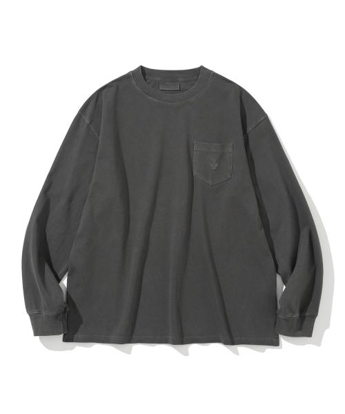 ubc pigment l/s tee charcoal