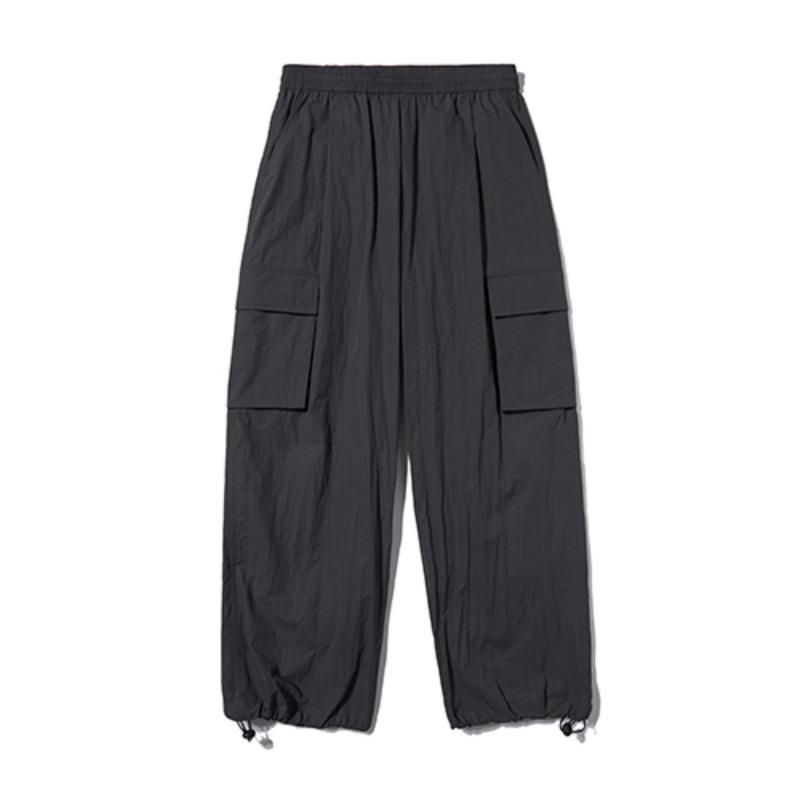 Nylon Cargo Banding Pants_Charcoal_PL170