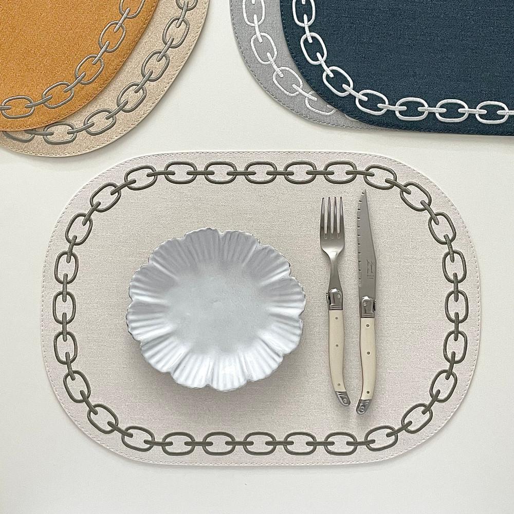 아르떼펠레 테이블매트 식탁매트 타원 원형 크라운 (총 24종)